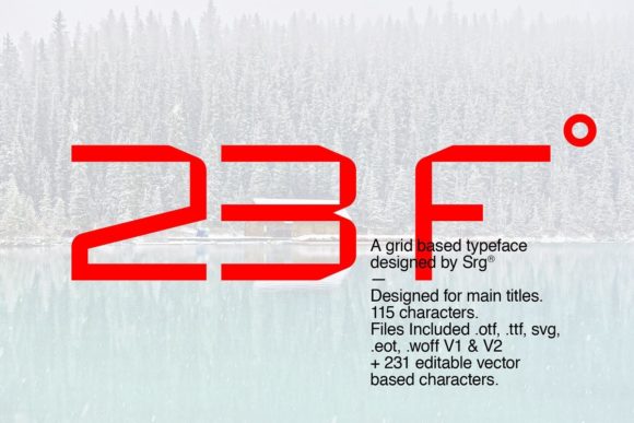 23F: A Futuristic Display Font for Editorial Brilliance
