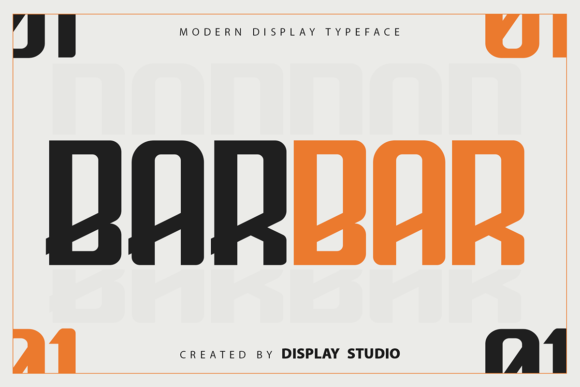 Barbar: The Bold Display Font for Eye-Catching Brand Visuals