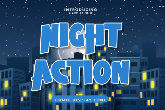 Bring Your Creations to Life with Night Action Font