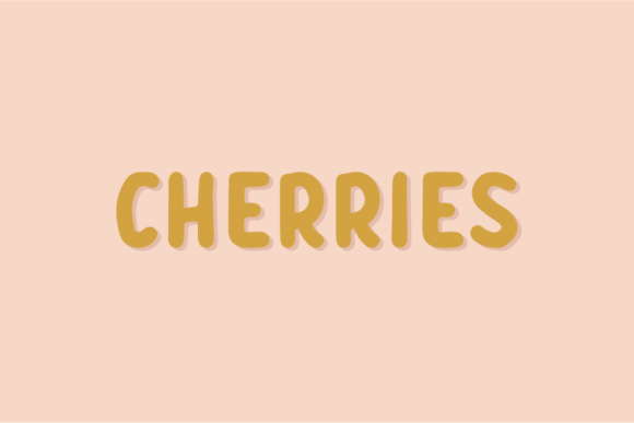 Cherries: A Unique Display Font for Creative Branding