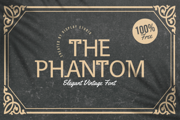 Discover The Phantom: A Vintage Display Typeface for Elegant Publishing