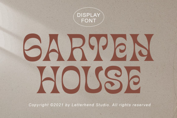 Garten House: A Sophisticated Display Font for Web Design