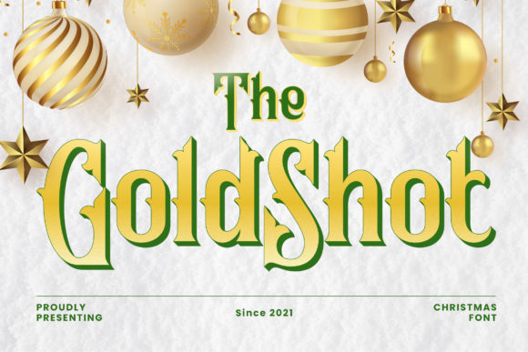 Gold Shot: A Vintage Display Font for Editorial Elegance
