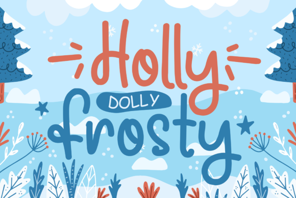 Holly Frosty: A Charming Handwritten Display Font for Crafters