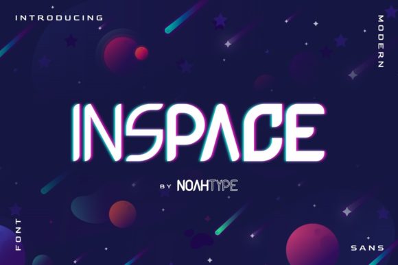 Inspace: A Futuristic Font for Creative Makers