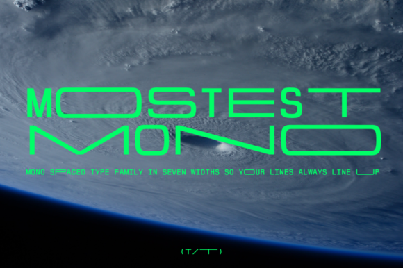 Mostest Mono Spaced: A Bold Display Choice