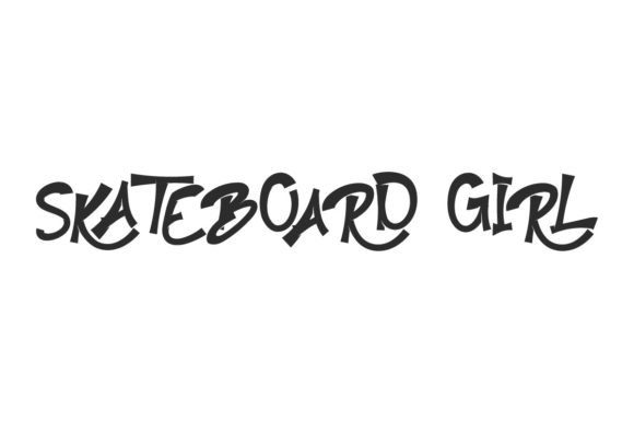 Skateboard Girl: A Graffiti-Style Font for Bold Campaigns