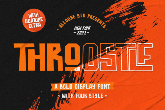Throostle: A Bold and Stylish Display Font for Web Design