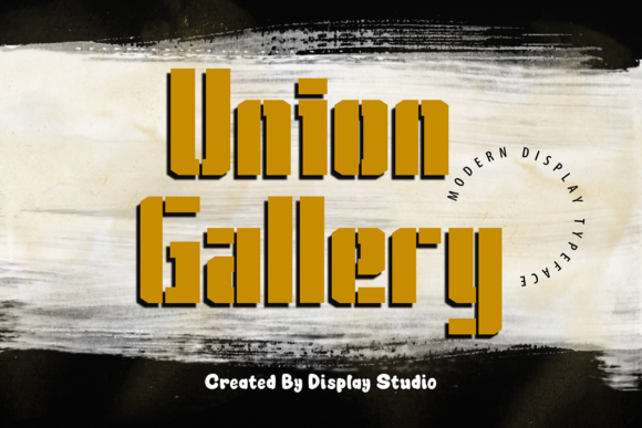 Union Gallery: A Modern Display Font for Eye-Catching Campaigns