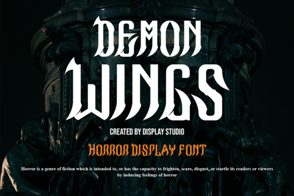 Unleash Creativity with Demon Wings Display Font
