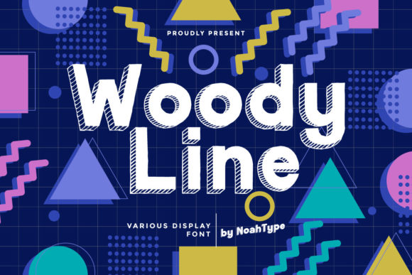 Woody Line: A Fun and Casual Font for Your Brand